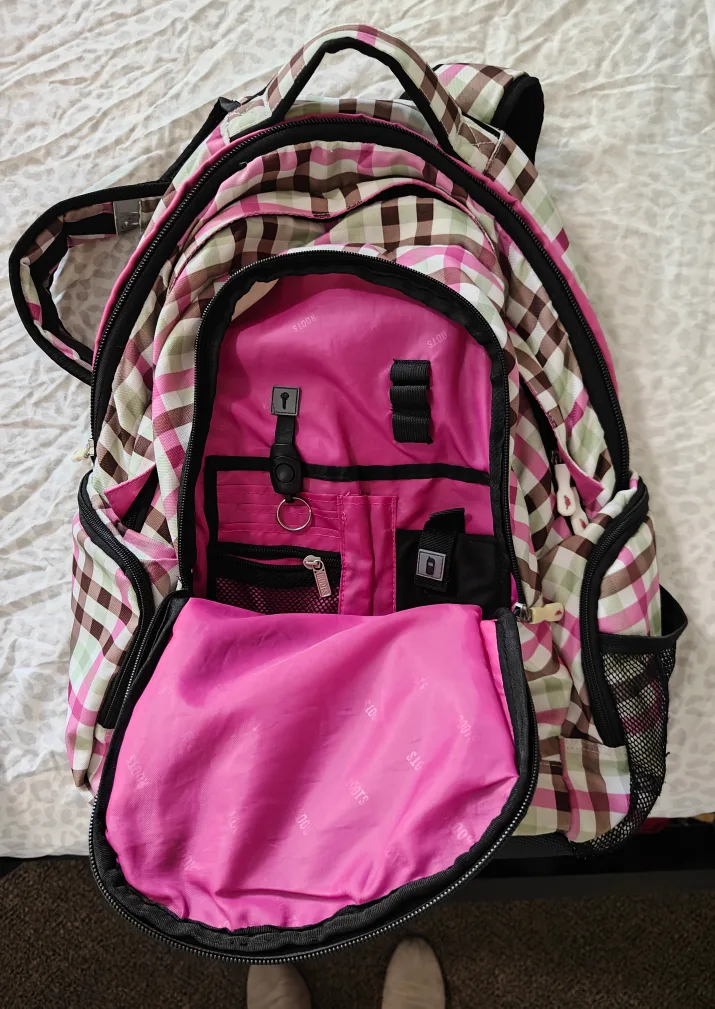 Roots Plaid Backpack 🧡💖 image indicator(5)