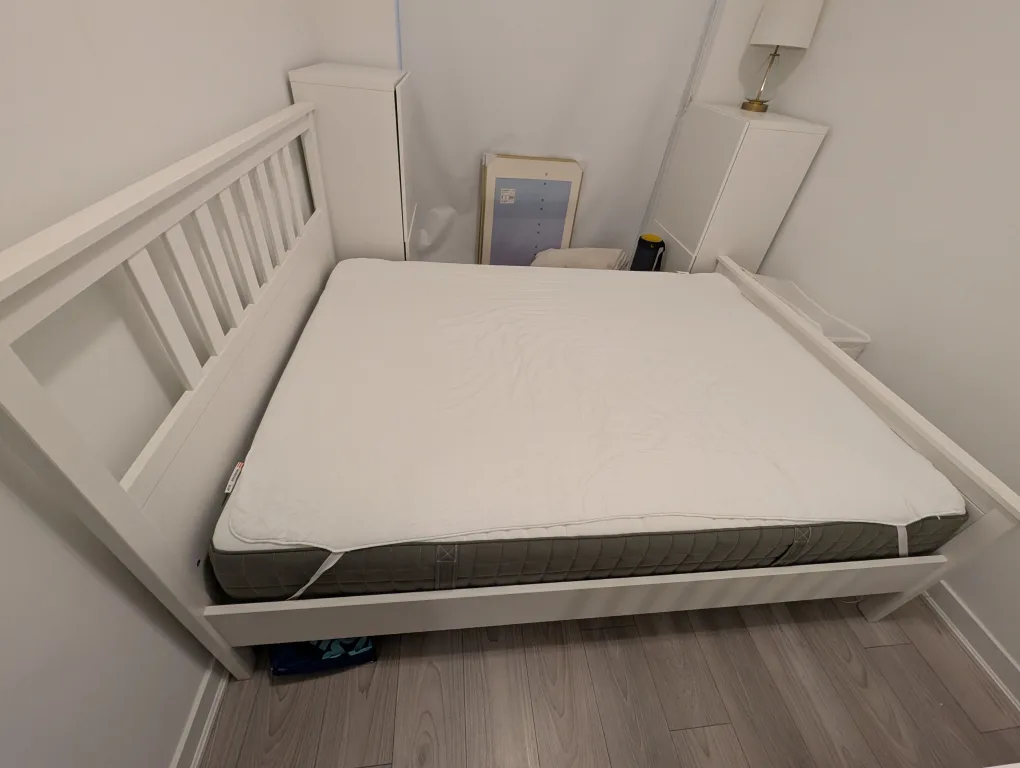 Ikea Hemnes Bed Frame and Mattress thumbnail