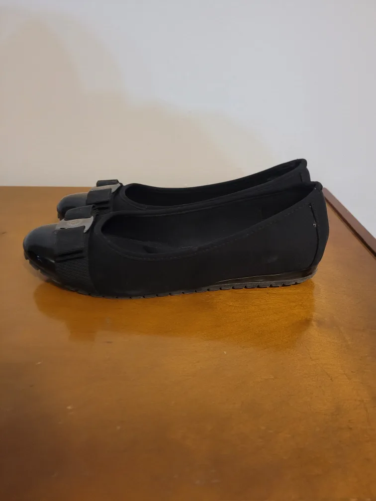 Anne Klein Black Ballet Flats image indicator(3)