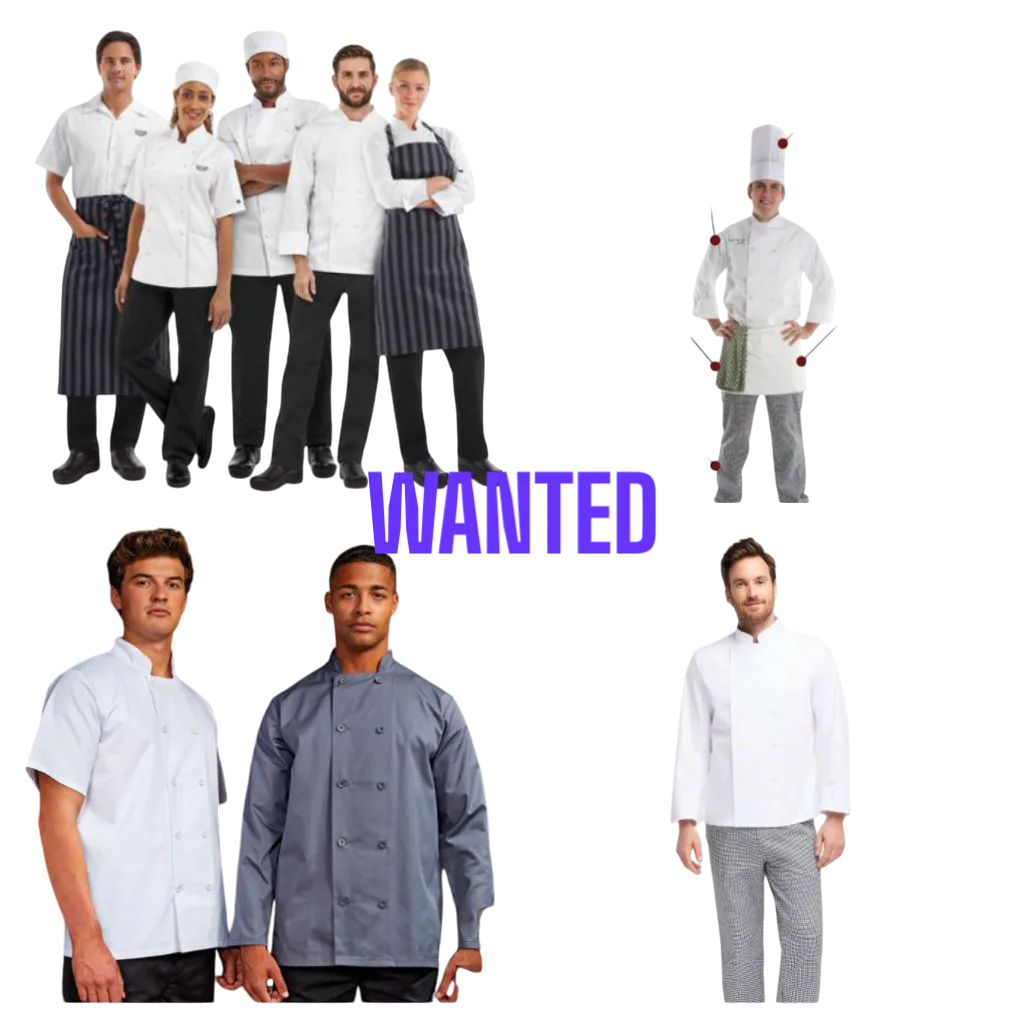 WANTED: gently worn chef or cook uniform pants and/or tops! thumbnail