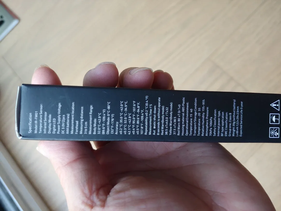 Digital Thermometer, Non-Contact Infrared, Human & Object image indicator(9)