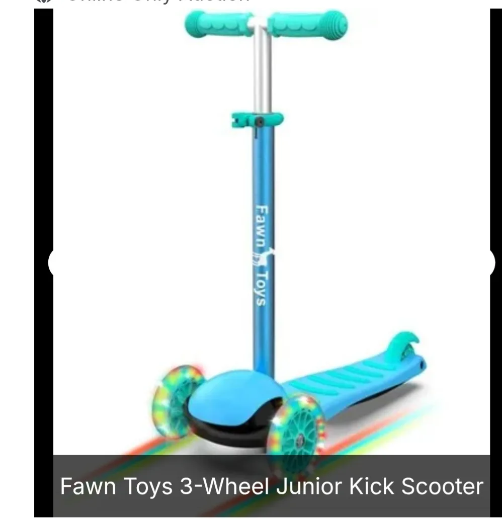 New Fawn Toys 3-Wheel Junior Kick Scooter thumbnail