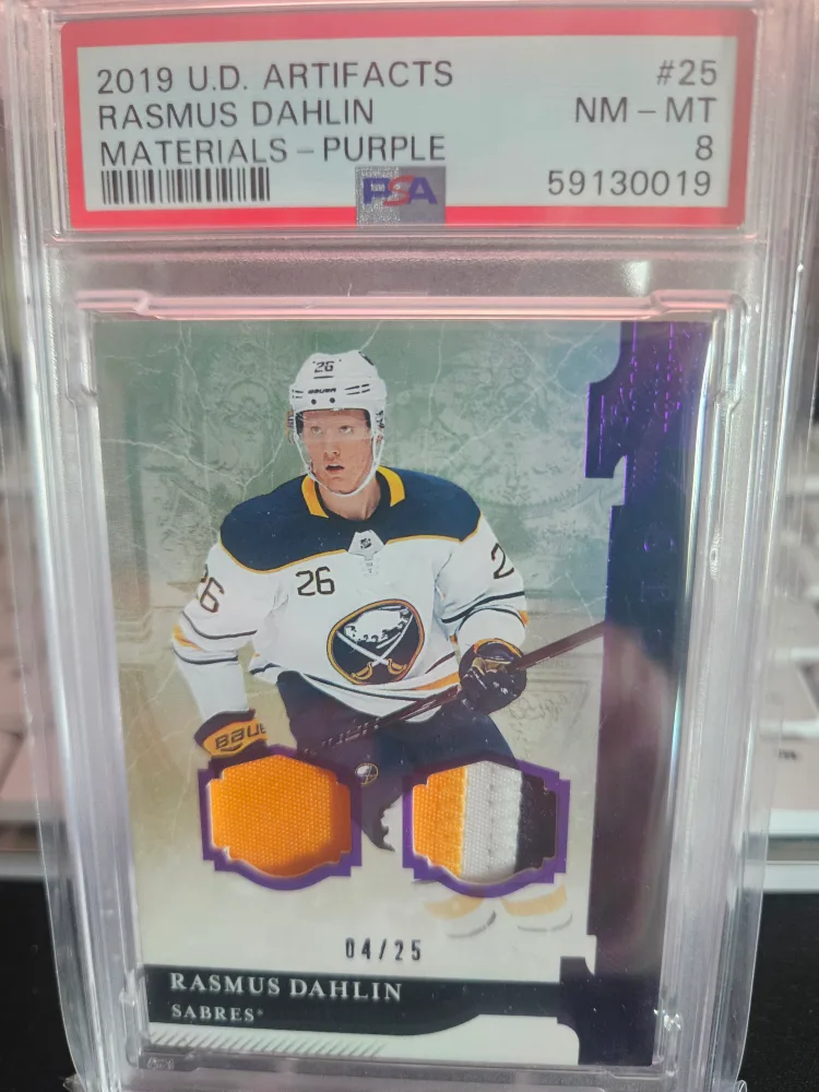 2019 U.D. Artifacts Rasmus Dahlin Materials - Purple #04/25 thumbnail