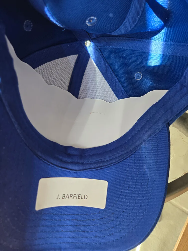 Toronto Blue Jays Autographed J. Barfield Baseball Cap image indicator(2)