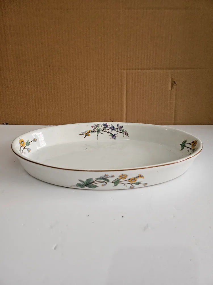 Floral Oval Serving Platter 🇨🇦 thumbnail