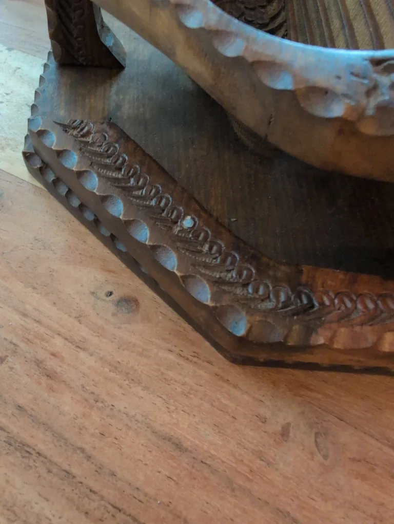 Intricate Wooden Collapsible Basket Serving 🇨🇦 image indicator(7)