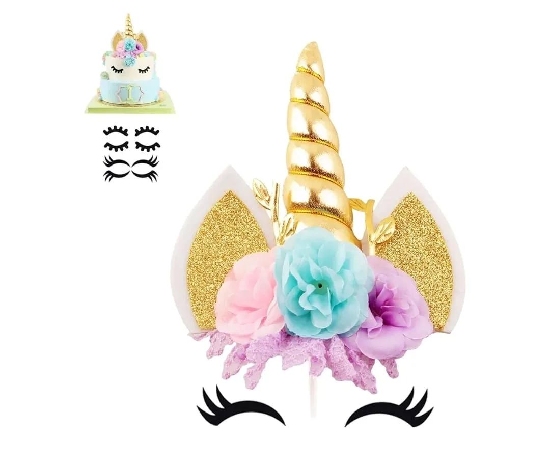 Unicorn Cake Topper Decoration thumbnail