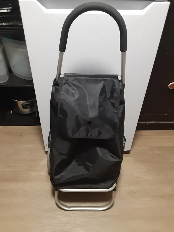 Black Shopping Trolley Cart thumbnail