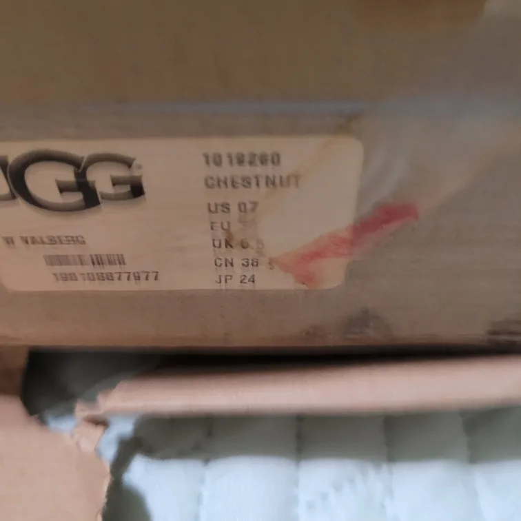 UGG Chestnut Suede Wedge Boots - Women's Size 7 image indicator(4)