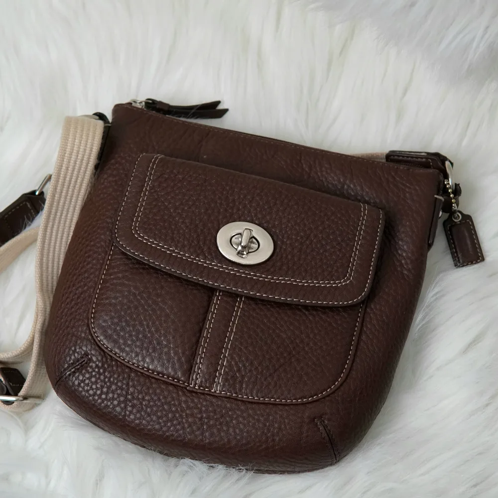Coach Brown Leather Crossbody Bag