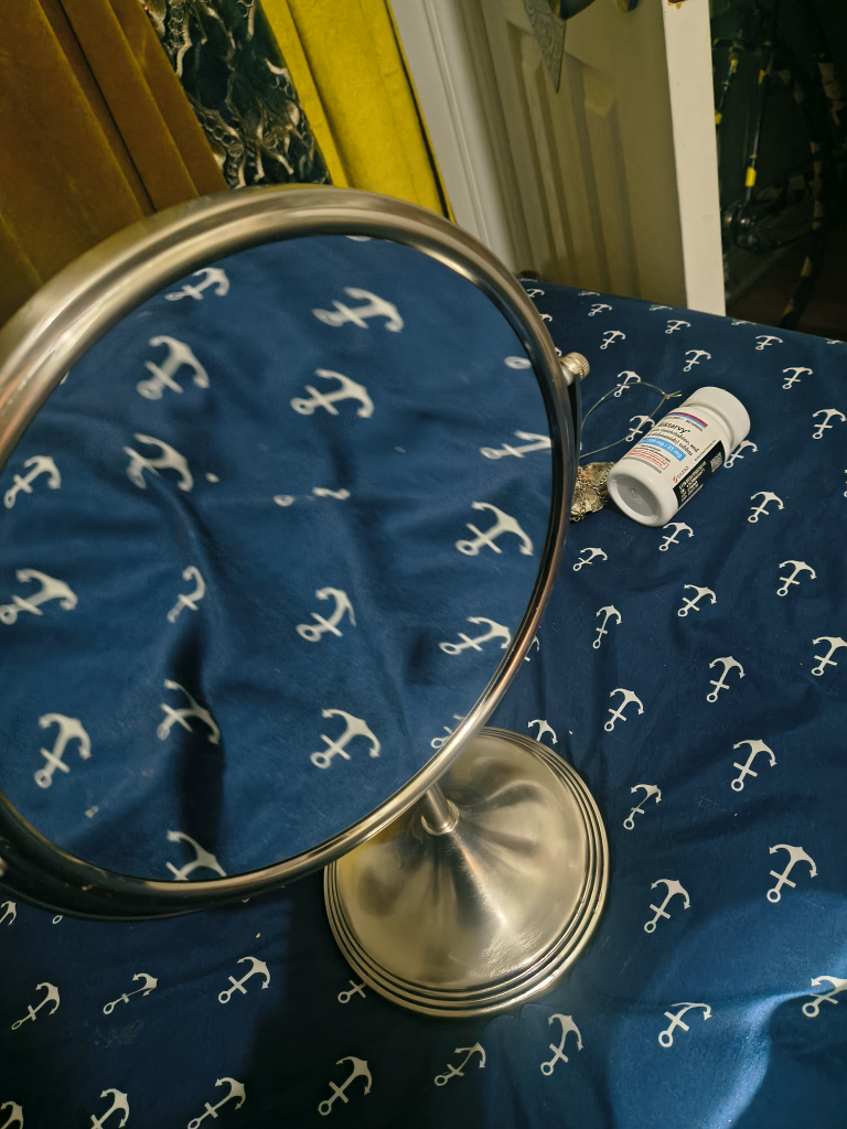 Vanity Mirror On Pedestal