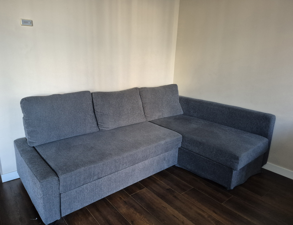Grey Sectional Sofa bed with Storage - photo 3