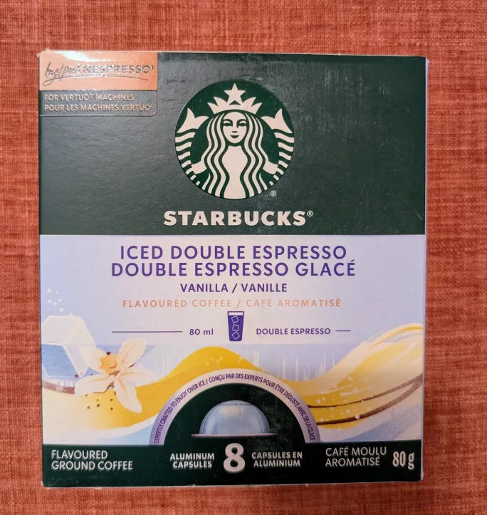 (New) Starbucks Iced Double Espresso Vanilla - 8 Capsules thumbnail