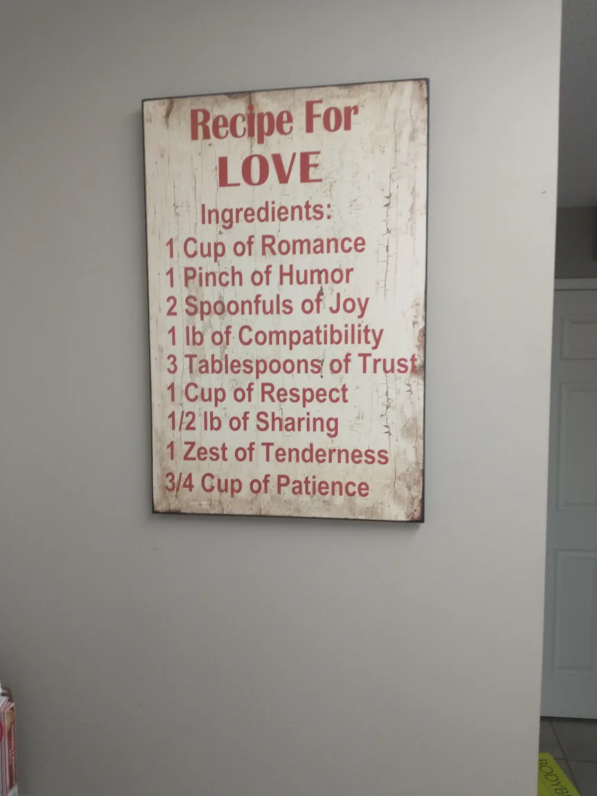 Recipe For Love Wall Decor thumbnail