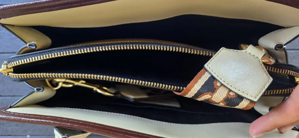 Marc Jacobs Big Shot Striped Leather Satchel image indicator(5)