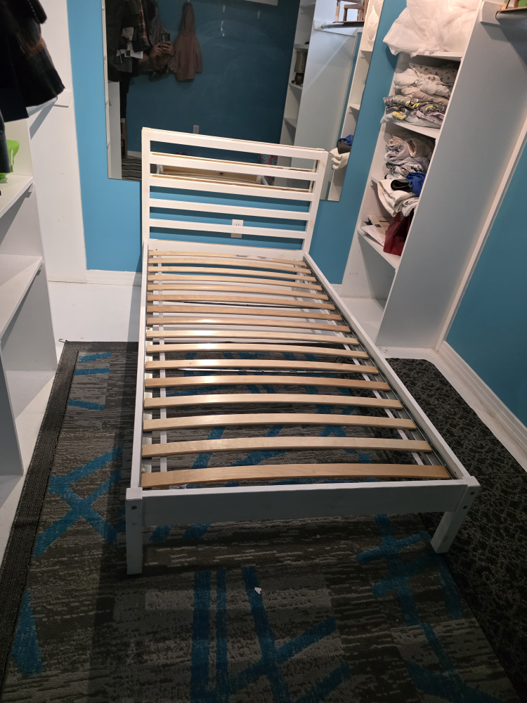 White Twin Bed Frame