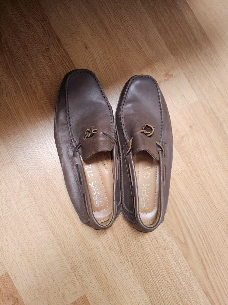 Geox Men's Brown Leather Loafers thumbnail