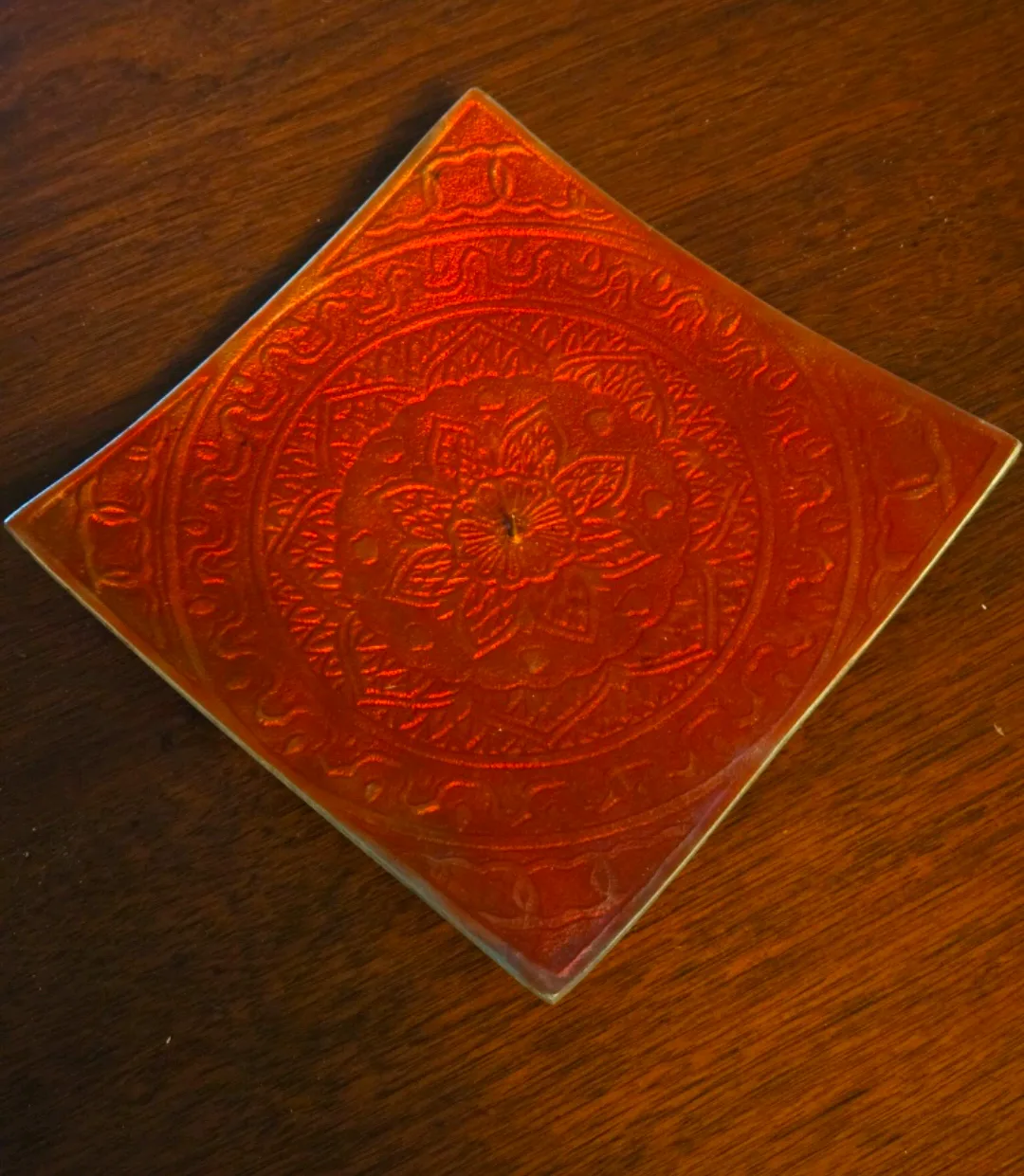enamel metal candle holder (pickup Warden/Kingston) thumbnail