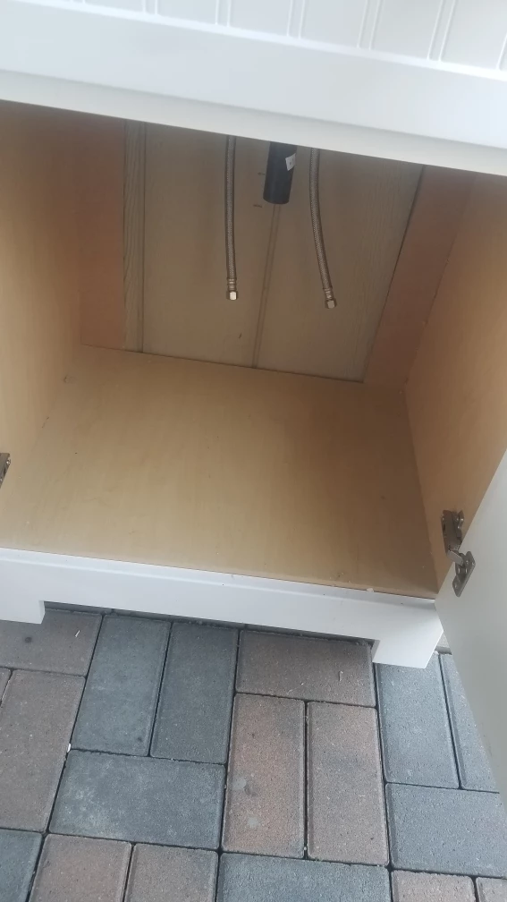 White Bathroom Vanity with Sink - photo 5