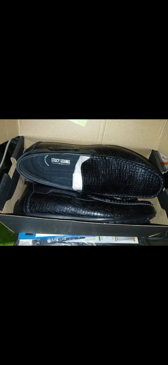 Stacy Adams Black Leather Loafers - Size 11.5M image indicator(3)