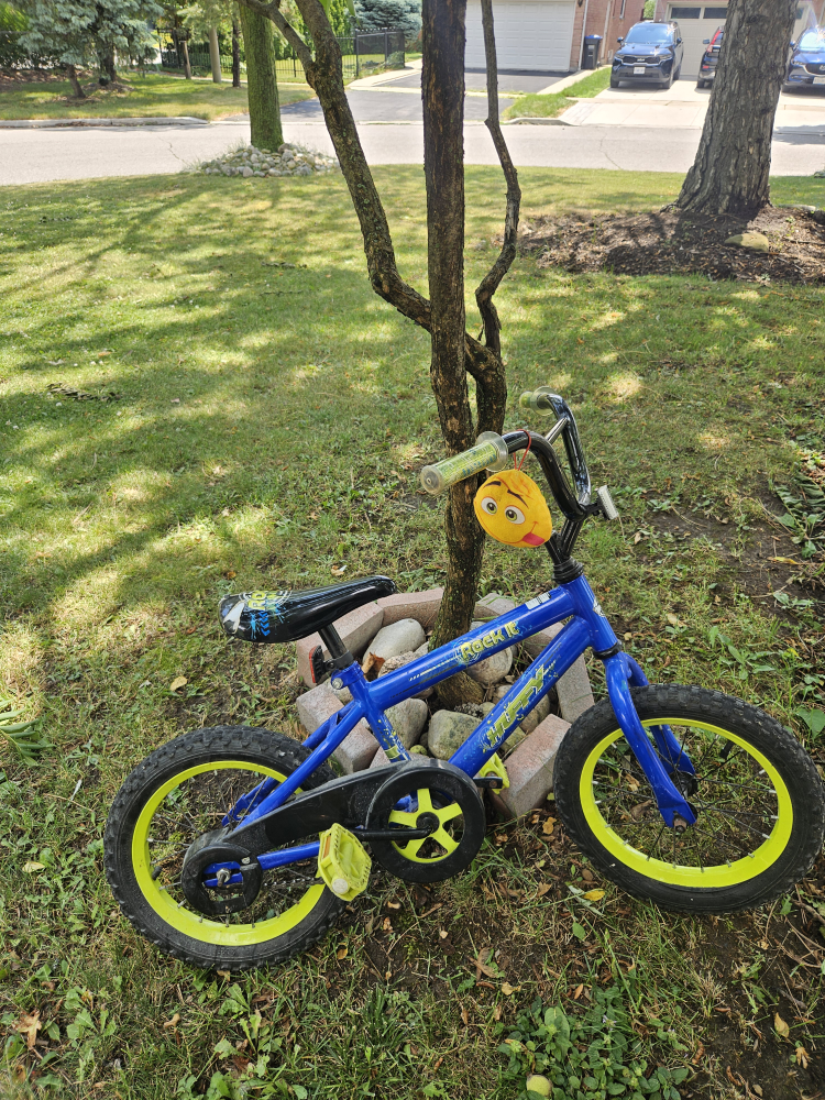 Kids' Blue & Yellow Bike