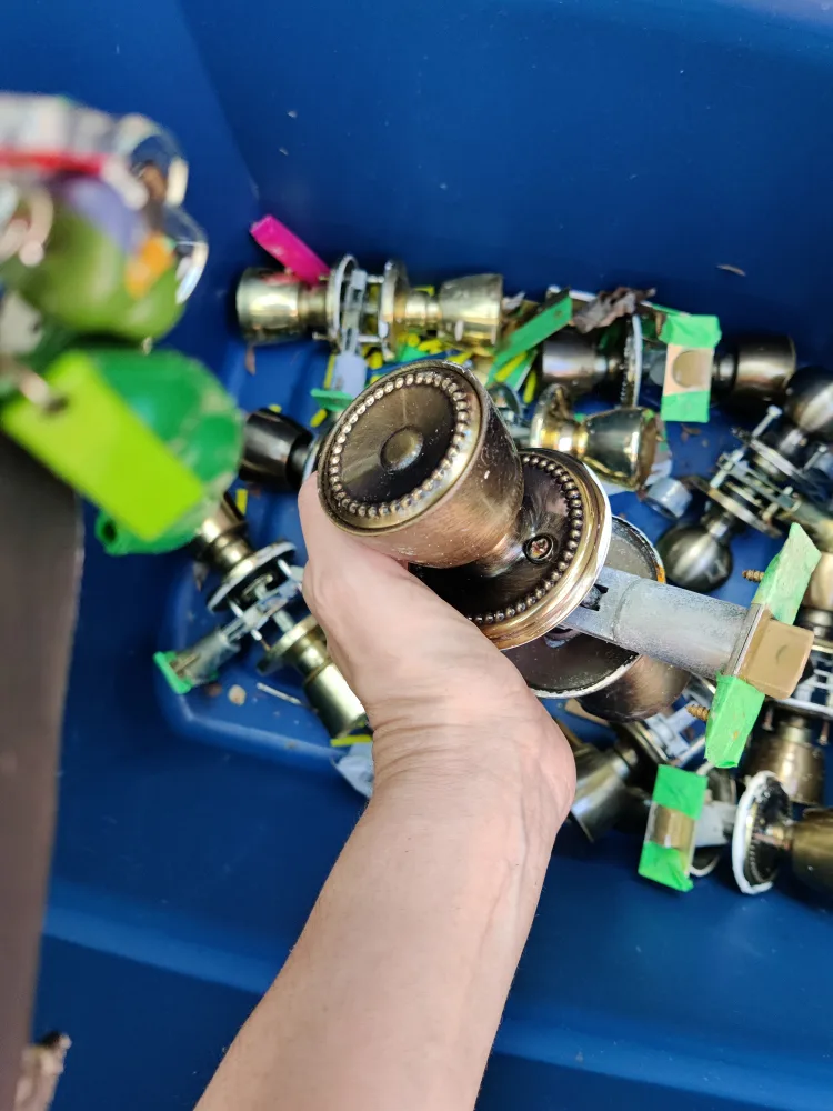 Buncha doorknobs with hardware image indicator(2)