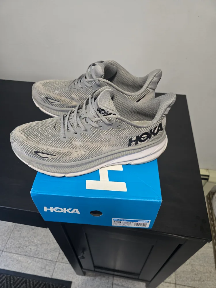 Hoka Clifton 9 Grey, Men's Size 11 thumbnail