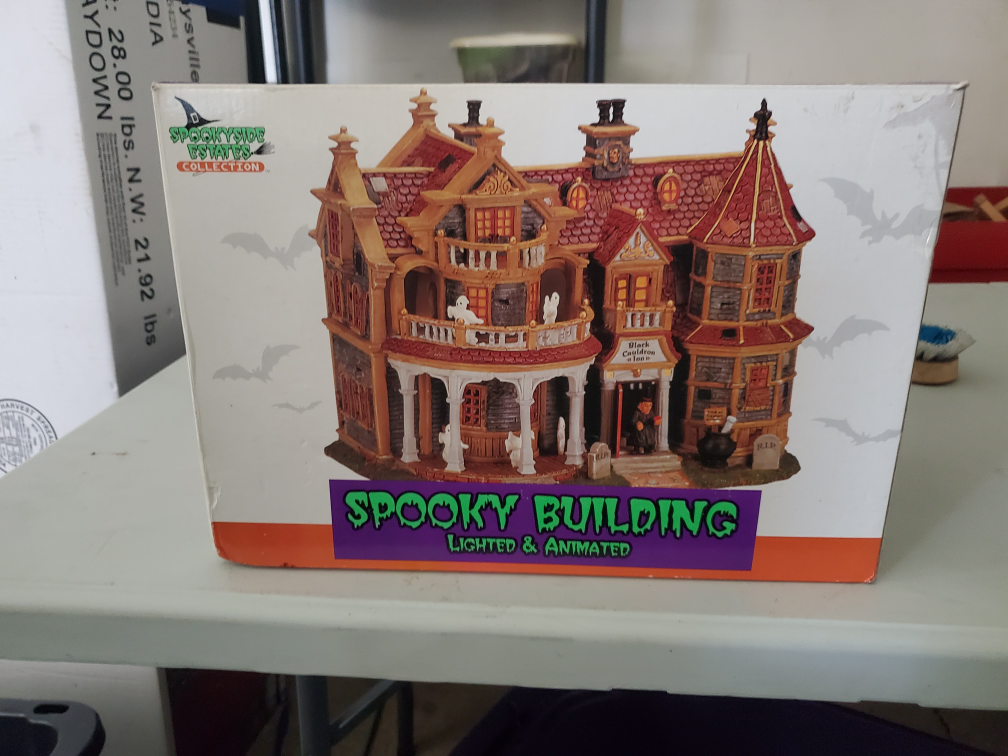 Spooky Building Lighted & Animated Black Cauldron Inn - photo 2