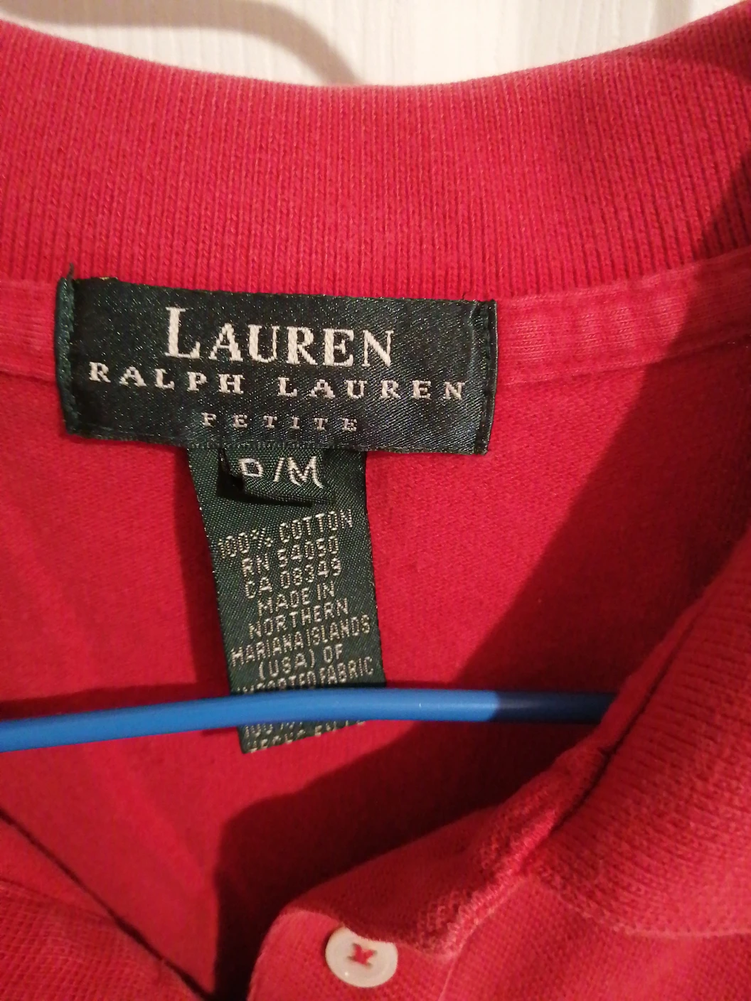 Ralph Lauren Petite Red Polo Shirt - Size M - photo 2