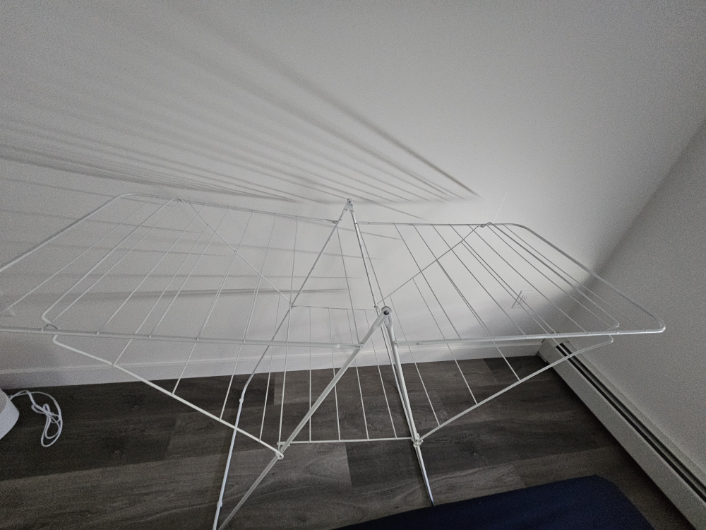 White Clothes Drying Rack - photo 2