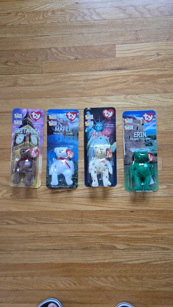 Ty Beanie Babies - Britannia, Maple, Glory, Erin thumbnail
