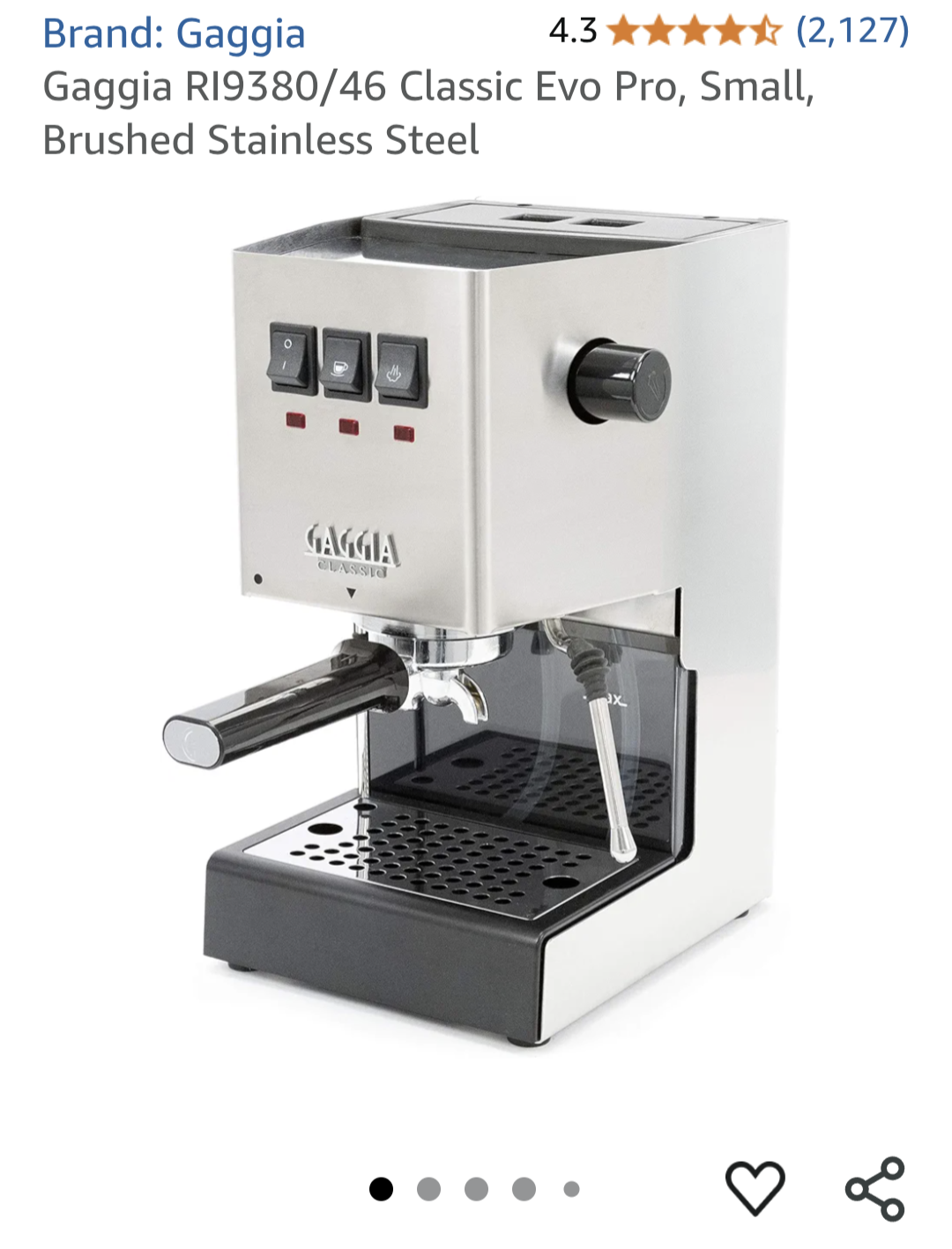 Gaggia Classic Espresso Machine