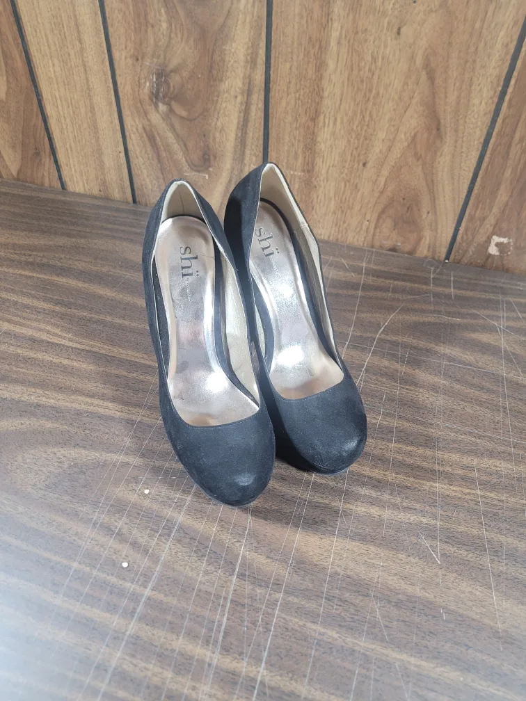 Shi Black Heels - Size 8.5 thumbnail