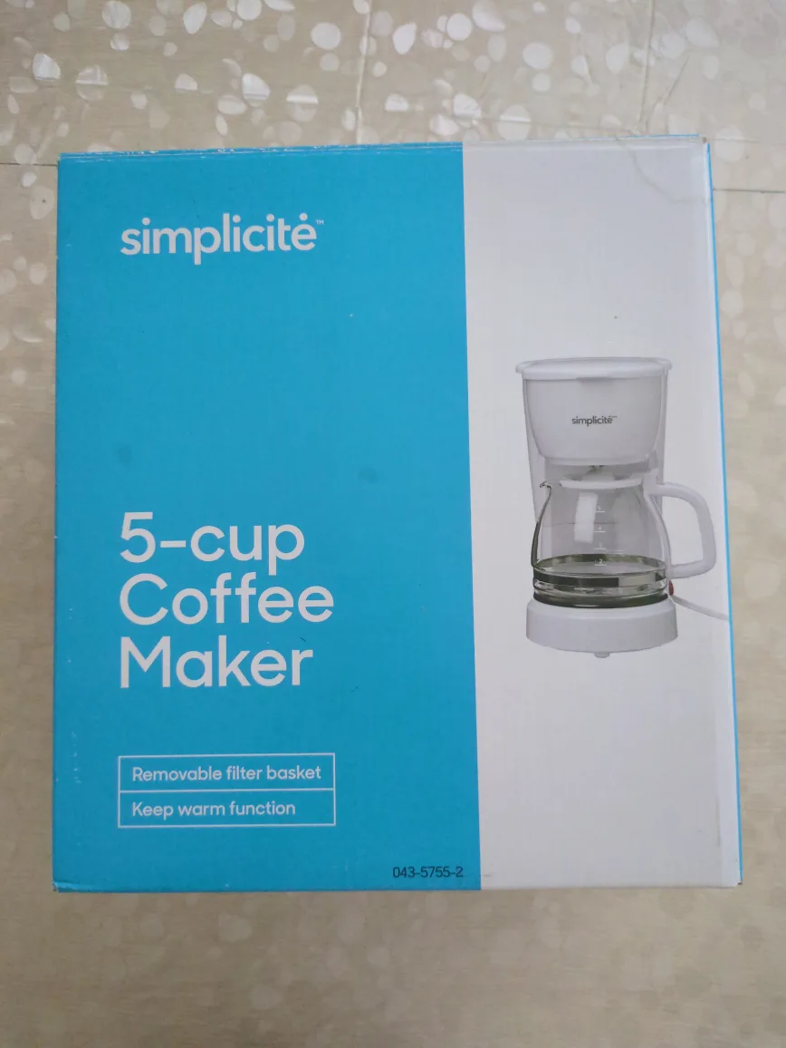 Simplicité 5-Cup Coffee Maker - New in Box thumbnail