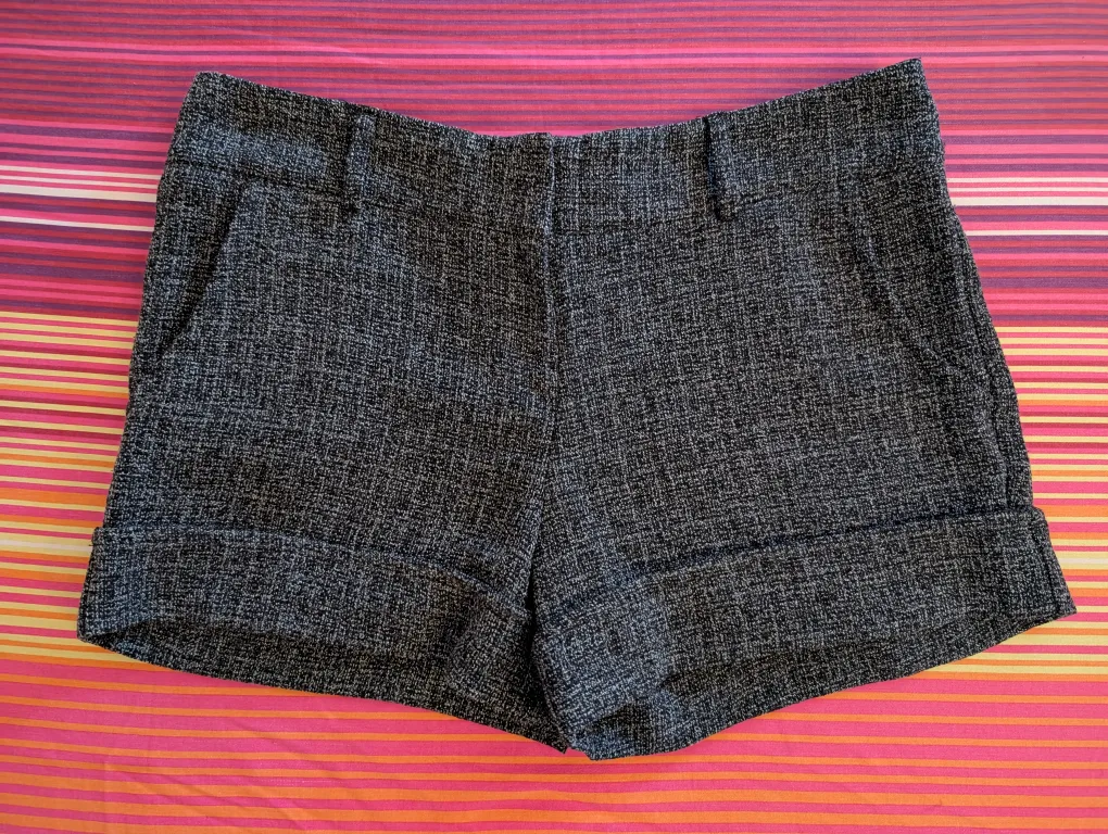 Women's Dark Grey Tweed Shorts- Size 6 thumbnail