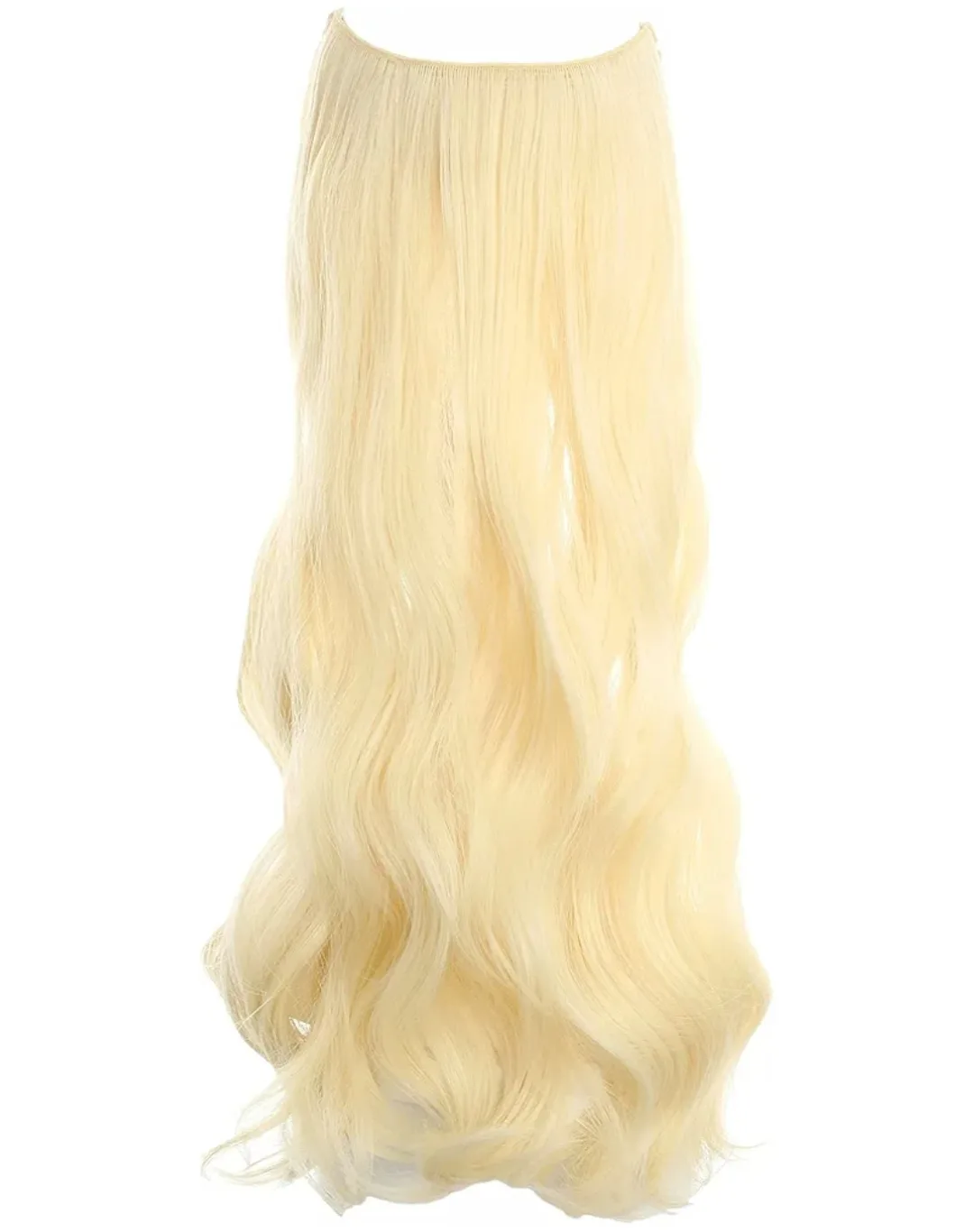 Invisible Wire Hair Extensions - Blonde, 24 Inch image indicator(2)
