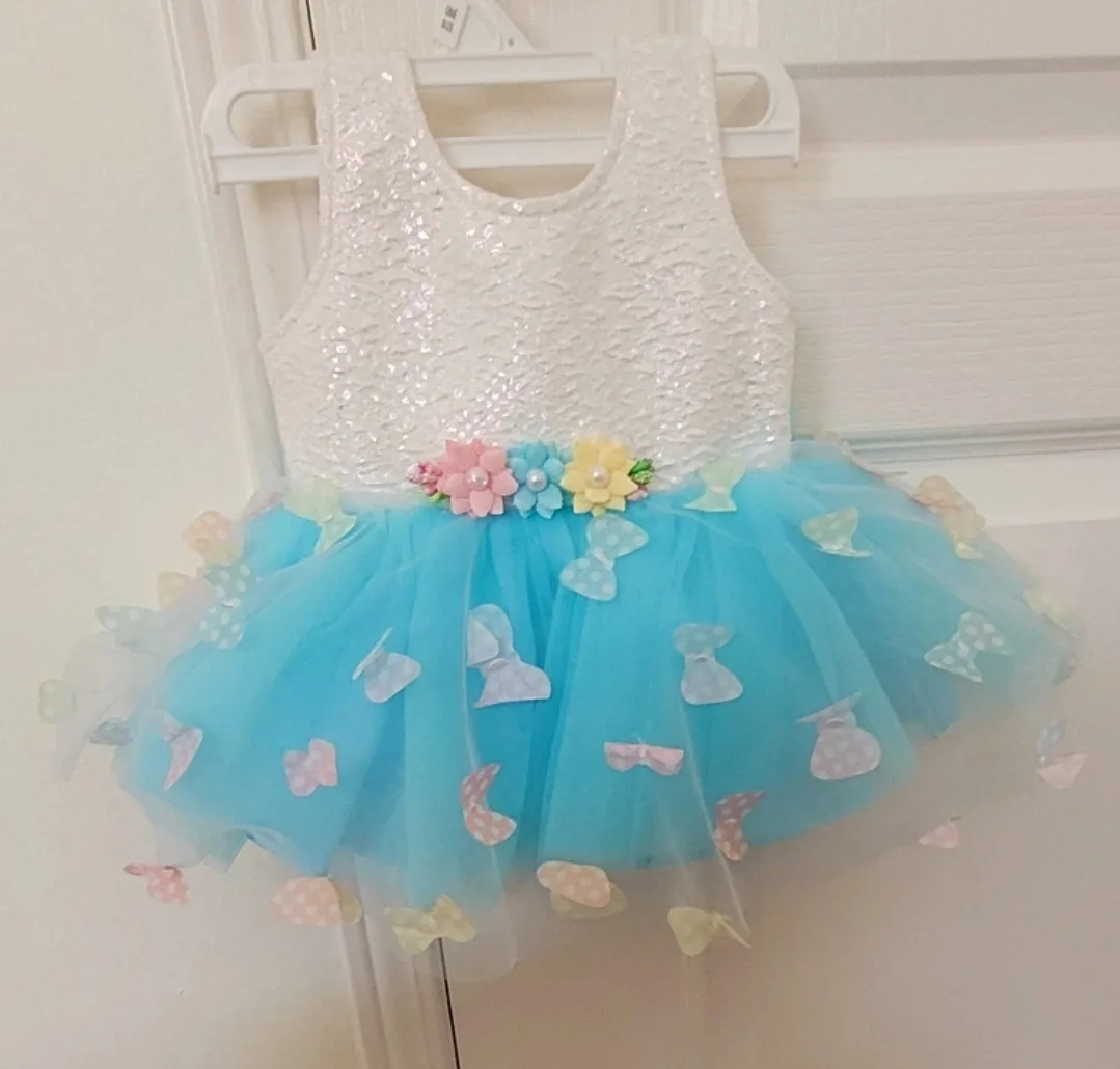Baby Girl Dress with Shoes and Headband image indicator(4)
