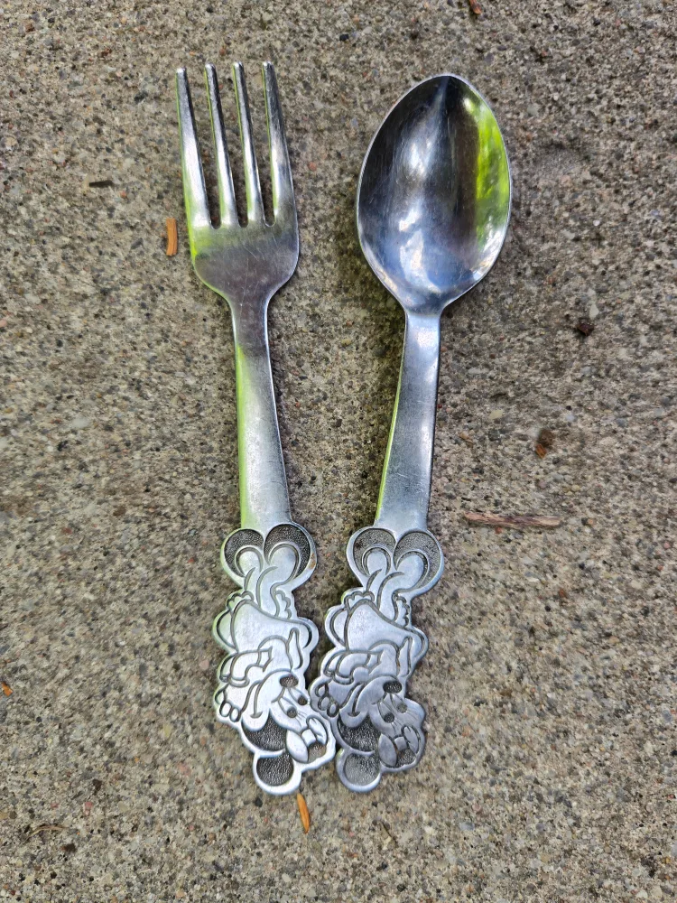 Minnie Mouse Disney fork and spoon thumbnail