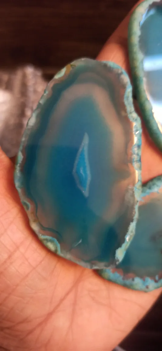 Blue Agate Slices-15 pcs image indicator(2)