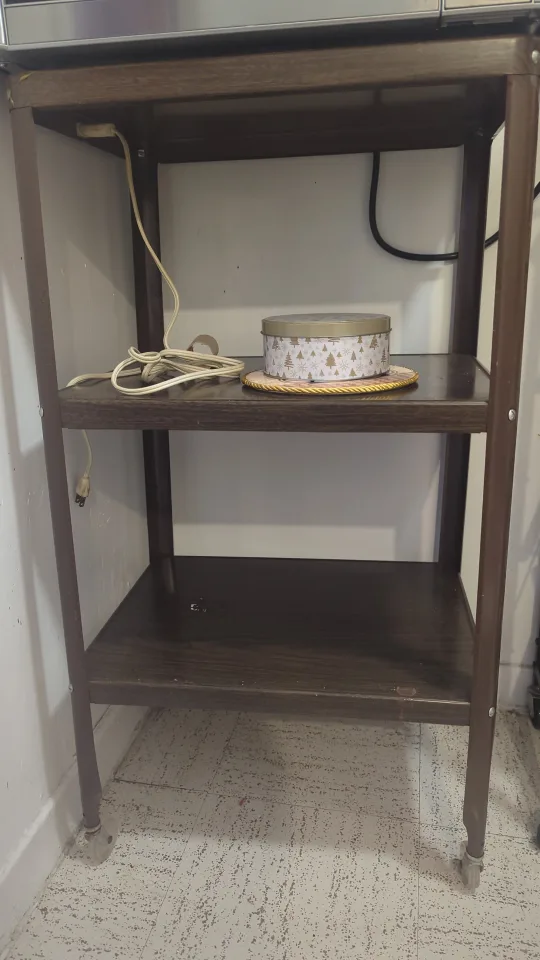 Brown Rolling Kitchen Cart thumbnail