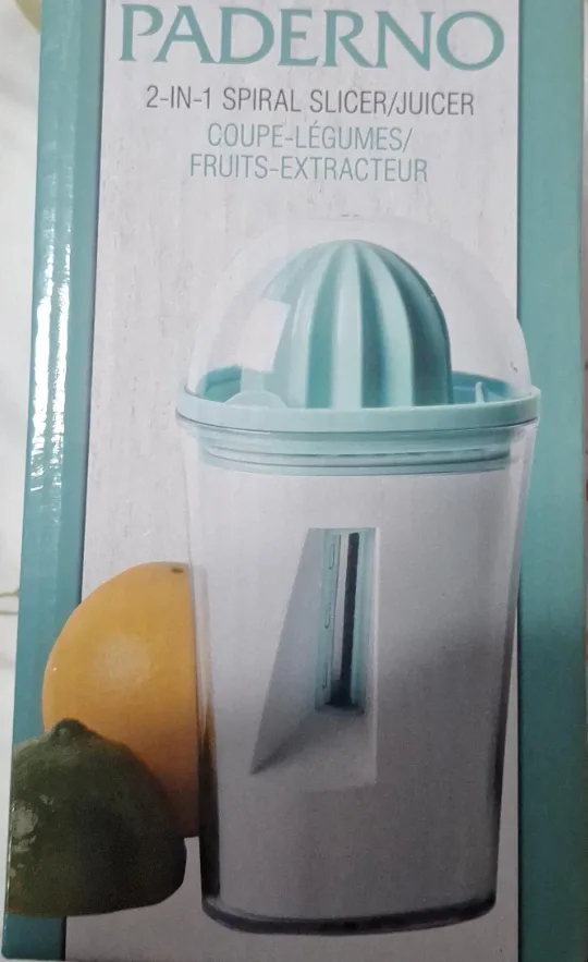 Paderno 2-in-1 Spiral Slicer/Juicer - New in Box! thumbnail