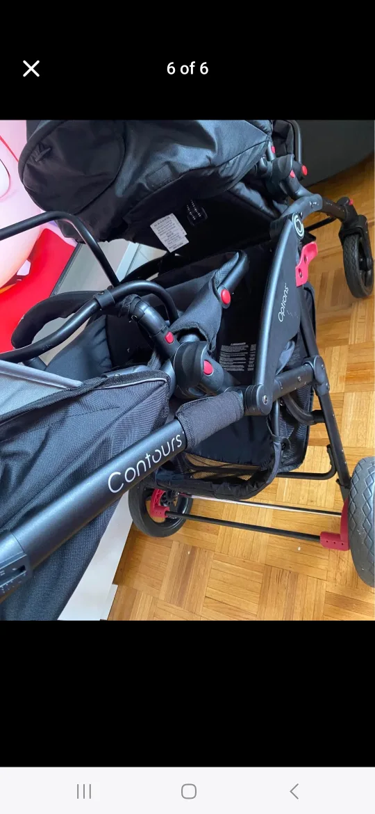 Contours Options Double Stroller - Black image indicator(4)