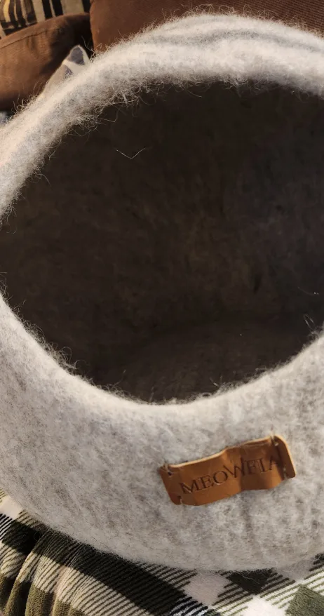 Meowfia Cat Cave Bed - Grey image indicator(2)