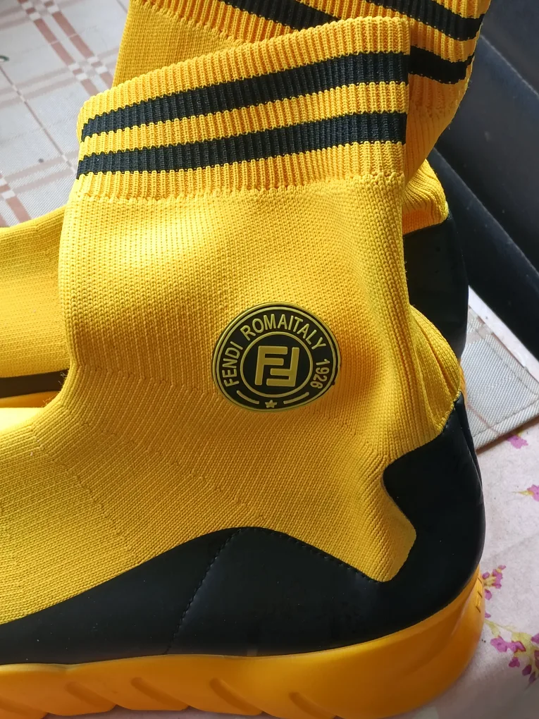 Fendi Romaitay 1925 Yellow/Black Sock Boots image indicator(3)