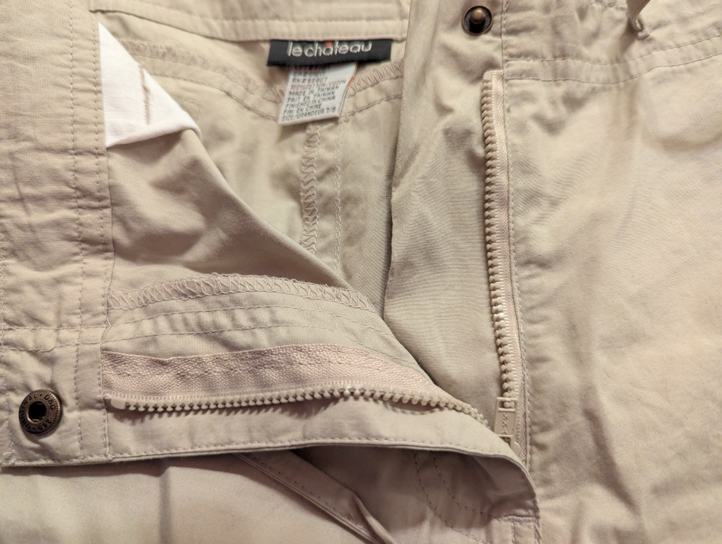 Le Chateau Beige Cotton Pants Size 7/8 - photo 3