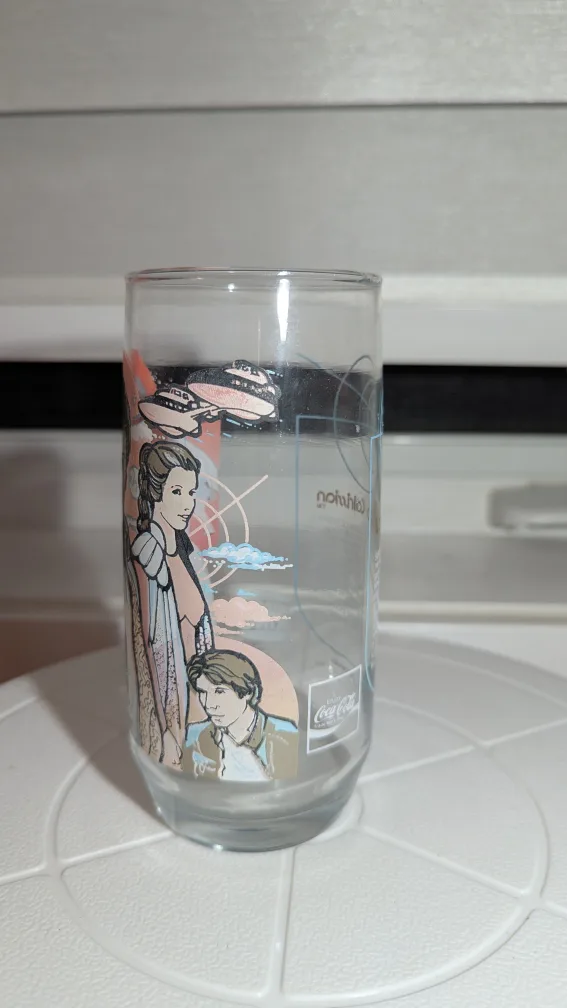 Coca Cola Lando Star Wars Glass - The Empire Strikes Back 1980 image indicator(2)