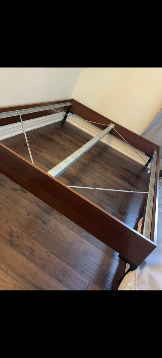 Queen Bed Frame - Brown thumbnail