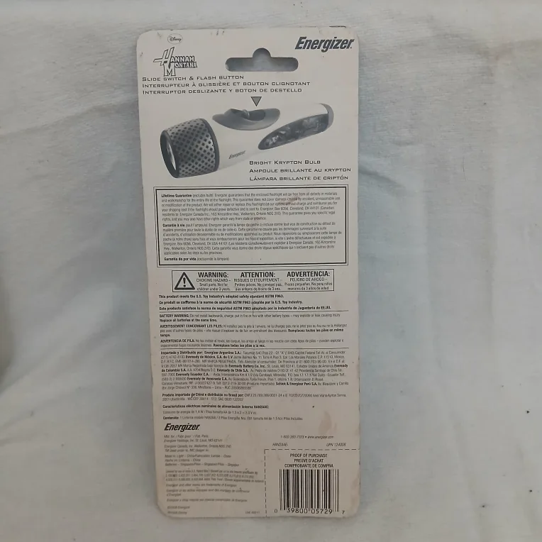 Hannah Montana Energizer Flashlight - New in Package image indicator(2)