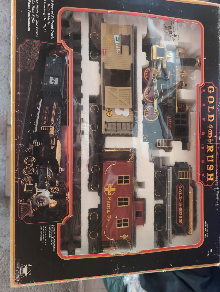 Bright Gold Rush Express Train Set - No. 186 thumbnail