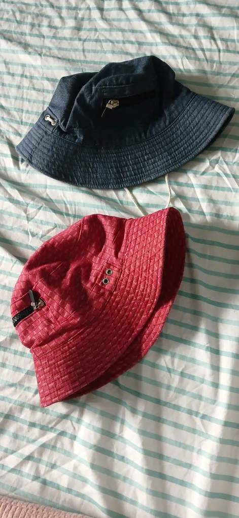 Two Bucket Hats - Red and Blue thumbnail